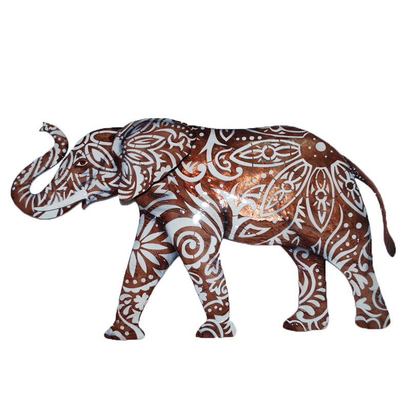 Décoration murale éléphant, Brun