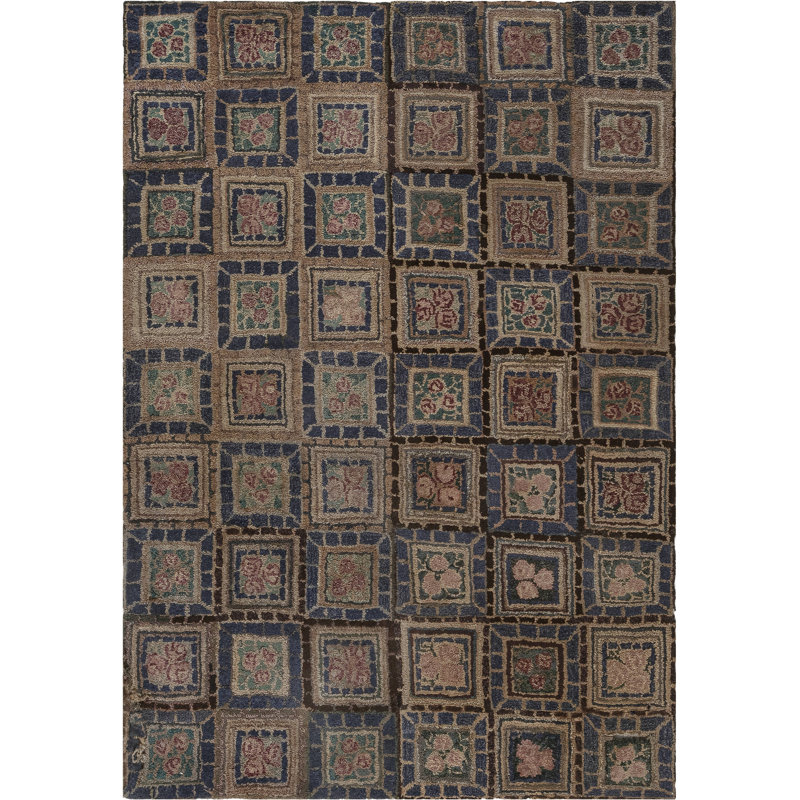 Vintage One-of-a-Kind Rectangle 5'10" X 8'7" Area Rug