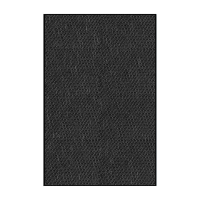 Tapis de zone noire à motifs Claire, Rectangle 7 pi x 9 pi