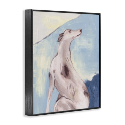 «Greyhound», peinture abstraite encadrée par Melissa Wang