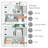 Rickesh Freestanding Over The Toilet Storage-1083391421