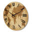 Horloge murale en bois ancienne carte du monde V-63903442