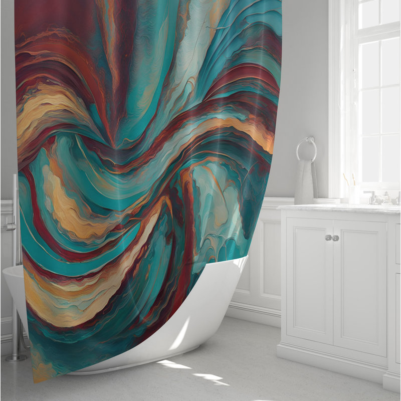 Rideau de douche Selik, H 72 po x l 70 po