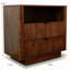 Table de chevet à 2 tiroirs Mid Century Modern