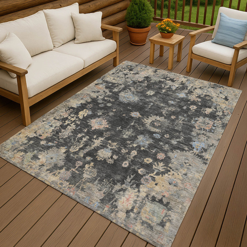Tapis intérieur / extérieur lavable à la machine Chantille ACN2302 Global, Rectangle 9 pi x 12 pi