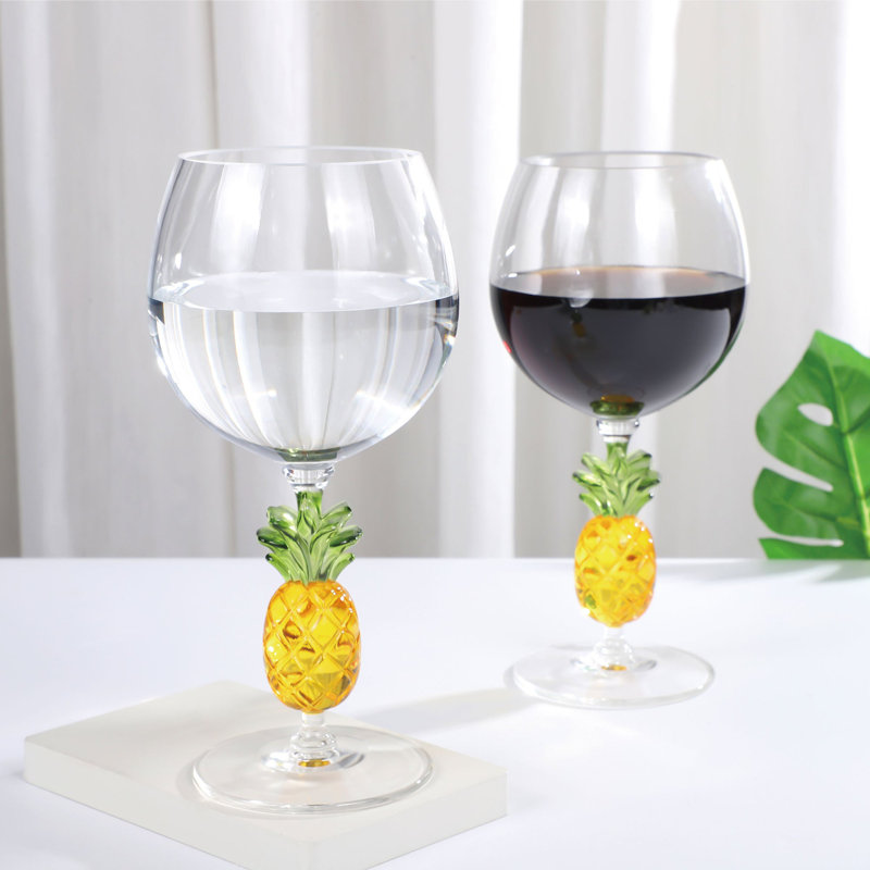 6-Piece Pineapple 18oz Wine Glass