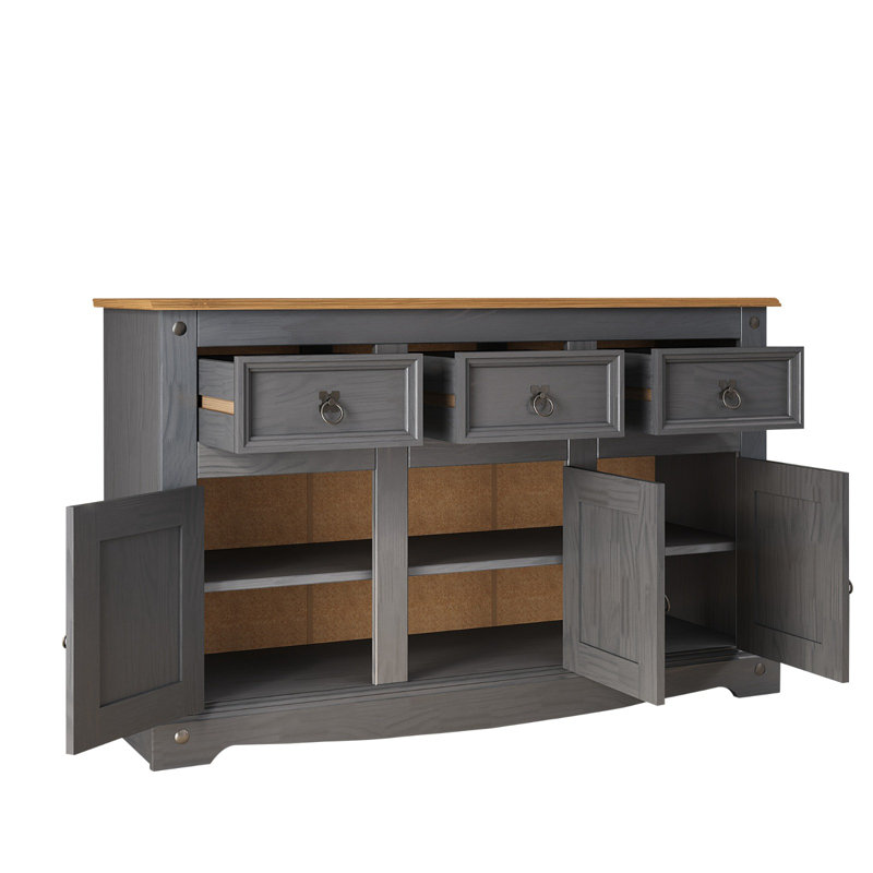 Aticus 125cm Solid Wood Sideboard