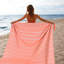 Ensemble de 2 serviettes de plage - orange clair