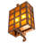 Rustic Lodge Steel Flush Mounted Sconce