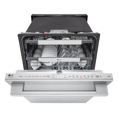 LG STUDIO Smart Top Control Dishwasher with 1-Hour Wash & Dry, QuadWash® Pro, TrueSteam® and Dynamic Heat Dry™