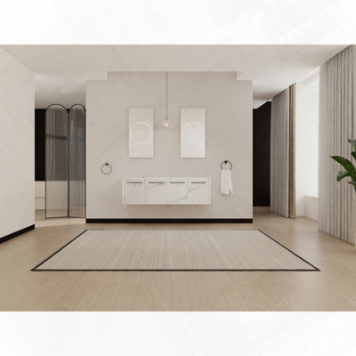 Meuble-lavabo mural sans lavabo supérieur