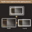 Miroir de salle de bain sans cadre à DEL, miroir intelligent-435828663
