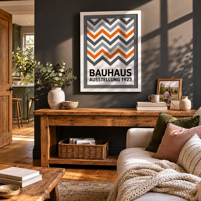 Bauhaus Ausstellung 1923 Geometric - Print, A4 - 29.7 x 21.0 cm, White