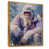 Toile avec cadre flottant or