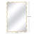 Wavy Metal Framed Rectangle Wall Mirror-1560388085