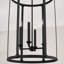 Hall 4 lumières l 19 po x H 29,5 po en fer noir
