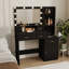 Nouvelle coiffeuse à miroir intelligente avec tiroirs et armoire de rangement, coiffeuse avec coussin de dressage-711482252