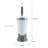 Bath Bliss Plastic Toilet Brush And Holder