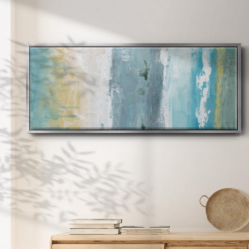 Beach Walk II- Framed Canvas, 24" H x 60" W