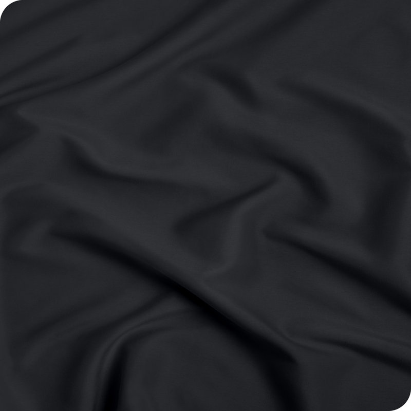 Microfiber Fitted Sheet, Black, California King Fitted Sheet