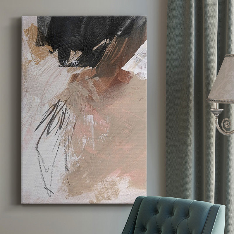 Neutres non blanchis VI sur toile, H 48 po x l 32 po x P 1 po