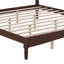 Structure de lit plateforme très grand en bois massif avec tête de lit en forme de gourde, cadre de lit de style rétro, grand rangement sous le lit-174712942