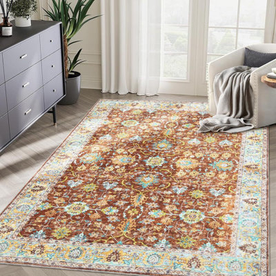 Tapis 8 x 10 pour salon, tapis rétro