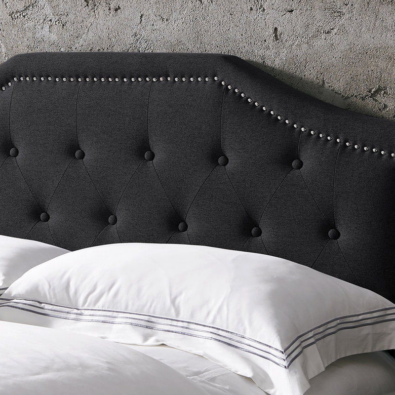 Gaston Upholstered Headboard, Black