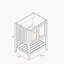 Base de meuble-lavabo simple 23,7 po seulement-88529655