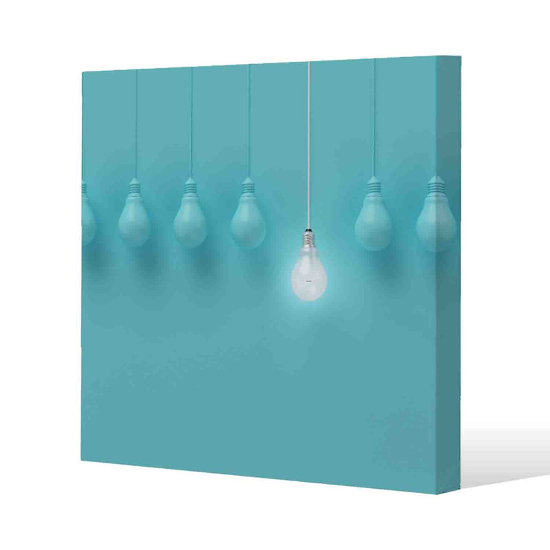 Blue Bulbs by Andrew Lee - Wrapped Canvas Print, 61cm H x 61cm W x 4cm D