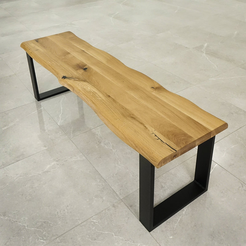Johnson Solid Wood Bench, H49 x  W120 x D40cm, Natural Oil