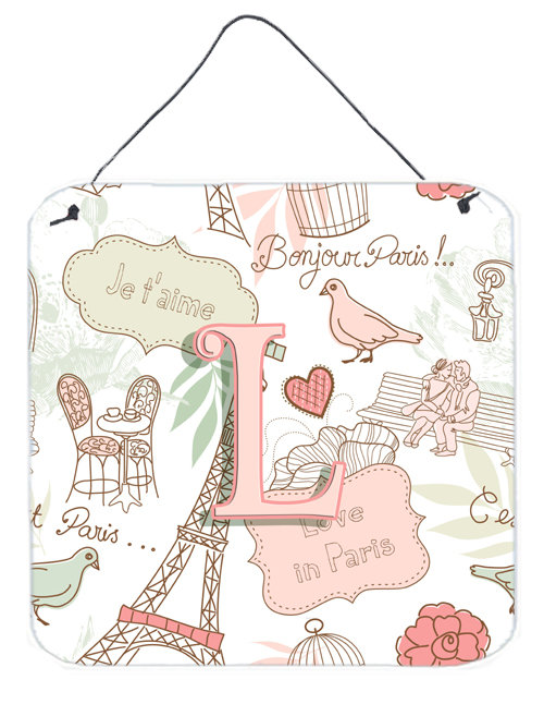 « love in paris », impression sur plaque, L