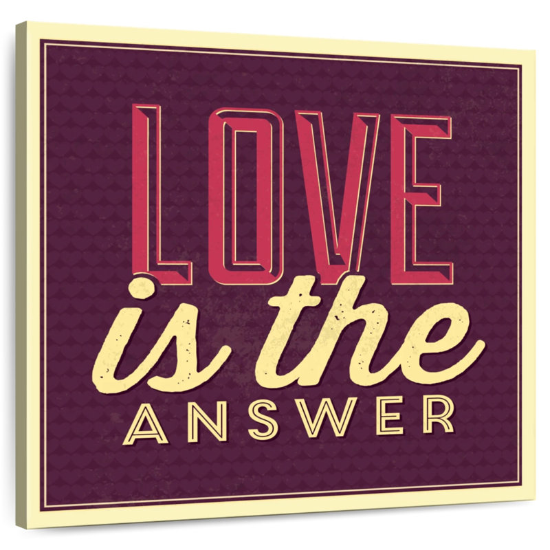 Tergel Love Is The Answer II, 16" H x 16" W