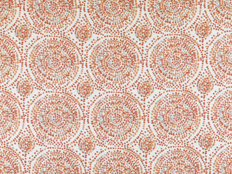 Alhambra Cotton Blend Fabric, Orange