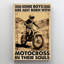 " Boys Just Born With Motocross - 1 Piece Rectangle Graphic Art Print On Wrapped Canvas "-627299750
