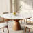 Extendable Dining Tables For 4 To 8 Rectangular To Round 31.15" To 53.15" Sintered Stone Kitchen Table-114217333