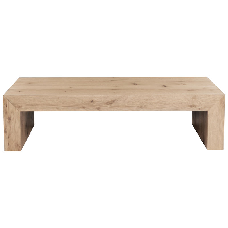Hudson Solid Wood Top Cocktail Table
