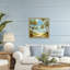 Cadre flottant Bright Palms Tropical Paradise, design Creative Studio-375922435-375922446