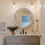 Miroir rond rond, miroir rond rustique