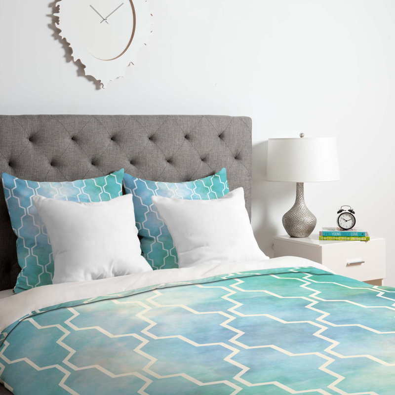 Gabi Geometric Shapes Duvet Cover, Twin/Twin XL Duvet Cover + 1 Standard Sham