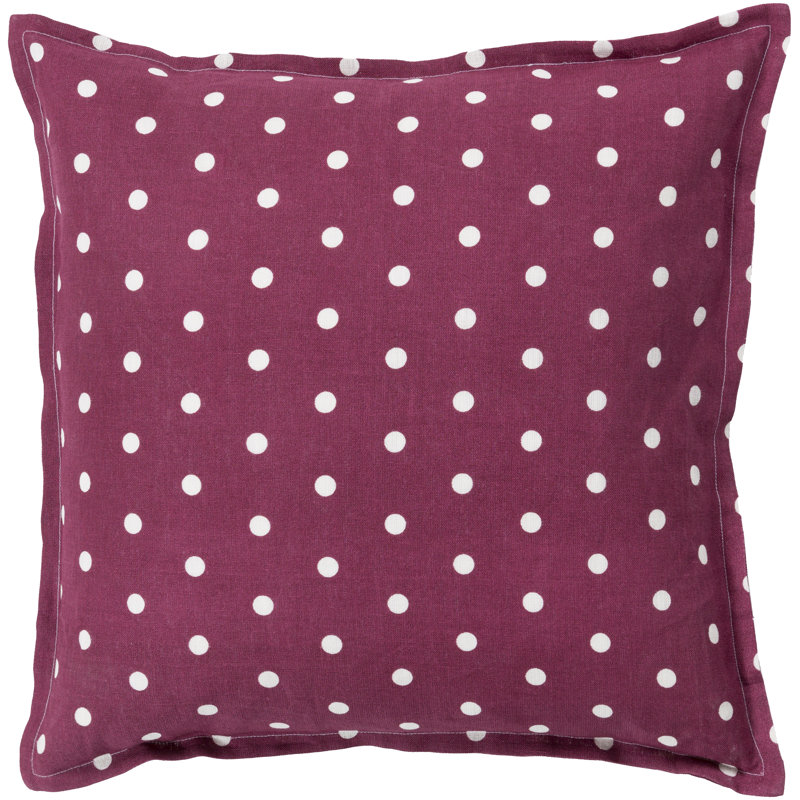 Coussin décoratif en lin , H 22 po x l 22 po x P 4 po, Rouille