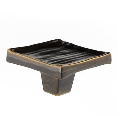 Forged 3 Square Knob, Oil Rubbed Bronze, 2" H x 2" W x 1" D