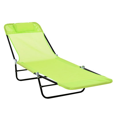 Chaise de bronzage d'extérieur, fauteuil pliant avec siège en filet respirant, pour chaise de piscine, de plage et de jardin. Inclinable. Siège et. 5 positions réglables. Cour portative légère, patio. Structure en acier.
