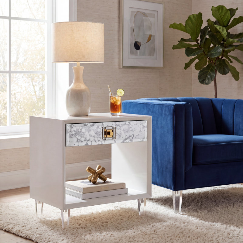 Table de bout avec rangement Arcelia