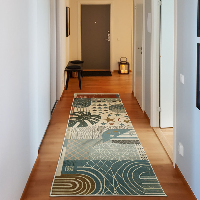 Machine Printed 229cm X 79cm Area Rug