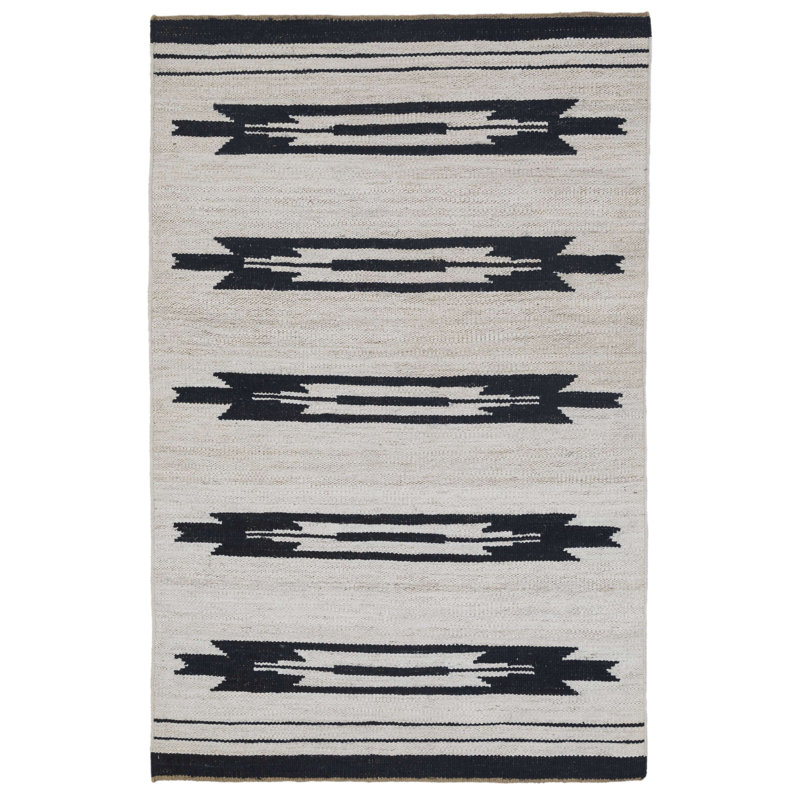 Tapis en jute tissé à plat Alba, Rectangulaire 8 pi x 10 pi