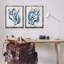 Ensemble de cadres flottants 2 pièces Fluid Blue Herbs, design par Carol Robinson-625440112-625440118