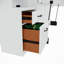 Grand lit plateforme avec rangement en bois massif Junxi-91951190