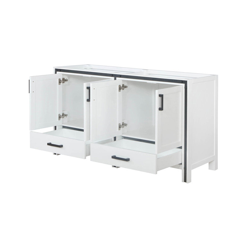 Meuble-lavabo double (armoire seulement), Blanc