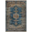 Tapis décoratif à motif frangé à motif traditionnel bleu et jaune-1060498083